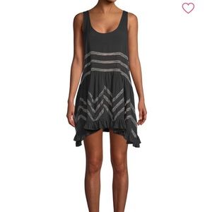 Free people lace trapeze slip dress